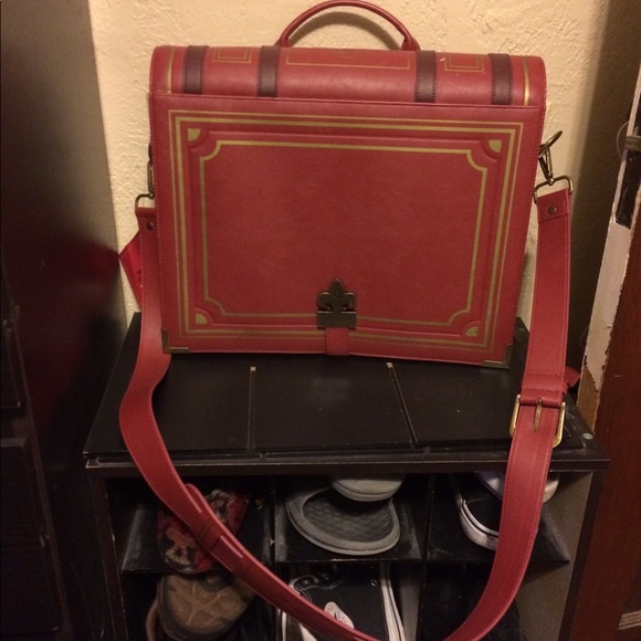 book shaped messenger bag